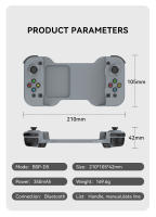 BLUEKAKA Controlador de Juegos con Giroscopio de 6 Ejes Joystick para Juegos Móviles - details 17