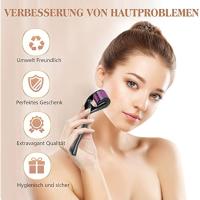 Rodillos de microagujas para la cara, Kit de rodillos Derma de titanio para piel sedosa y hermosa para jóvenes, microagujas - details 0