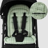 Cojín transpirable para cochecito de bebé, cojín suave de Color sólido para cochecito de bebé, accesorios para cochecito, asiento de coche, alfombrilla para cochecito, cuidado del bebé - details 7