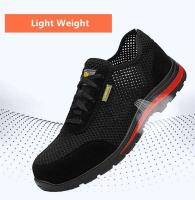 Zapatos de trabajo ligeros y transpirables para hombre, calzado deportivo de seguridad con protección y puntera de acero, verano - details 2
