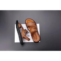Sandalias de verano para hombre, cómodas sandalias de cuero con plataforma para exteriores, suela suave antideslizante, zapatos informales de trekking para verano, zapatos de playa para niño - details 12