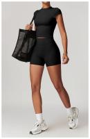 Pantalones Cortos de Yoga de Cintura Alta Nylon Transpirable y Secado Rápido - details 30