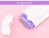 Depiladora recargable por USB para mujer, afeitadora corporal portátil, herramienta rotativa de eliminación de vello facial, piernas, Bikini y labios - details 11