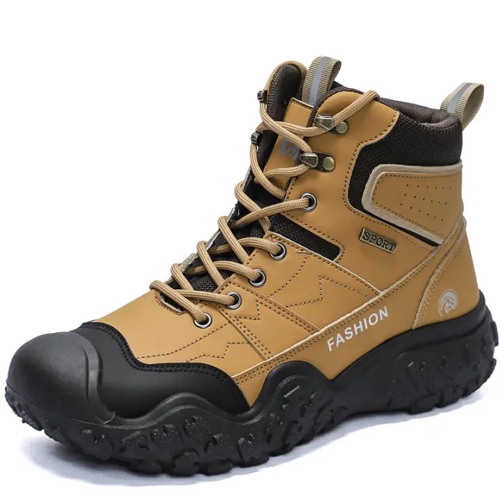Zapatos de senderismo al Aire Libre para hombre, BOTAS de Montaña de Invierno, zapatillas antideslizantes, Zapatos de Trabajo - 1
