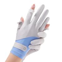 Guantes de Protección Solar para Mujer Guantes Deportivos de Ciclismo al Aire Libre de Diseño Fino y Elegante con Transpirabilidad de Seda Helada - details 3