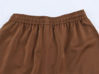 Conjunto de Camiseta y Pantalón Ouwu Estilo Retro Marrón para Primavera y Verano - details 9