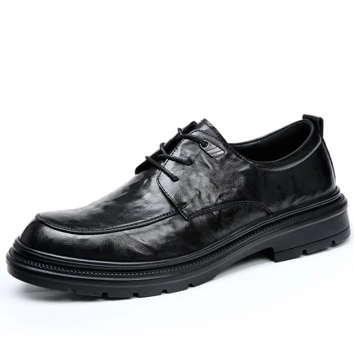 Zapatos de cuero de alta gama de cuero puro nuevo vestido de negocios de cuero transpirable casual - 1
