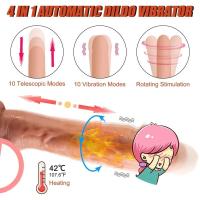 Vibrador de calentamiento de empuje realista, Juguetes sexuales para mujeres, punto G, estimulación Anal, consolador con Control remoto, juguete para adultos, orgasmo rápido - details 3