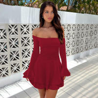M23DS735 Vestido superior de color sólido plisado de cintura alta ajustado nuevo a la moda para mujer - details 35
