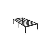 Cama Individual con Espacio Bajo Marco Metal Altura 32 cm Cama Individual con Cabecera para Colchón de 90 x 190 cm Negro - details 12