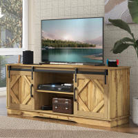 Mueble Grande para TV Diseño Moderno con 2 Puertas Estantería Ajustable para Sala de Estar - details 2