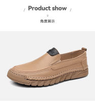 Nuevos zapatos casuales de cabeza redonda para hombres de cuero para hombres, mocasines, zapatos para hombres - details 31
