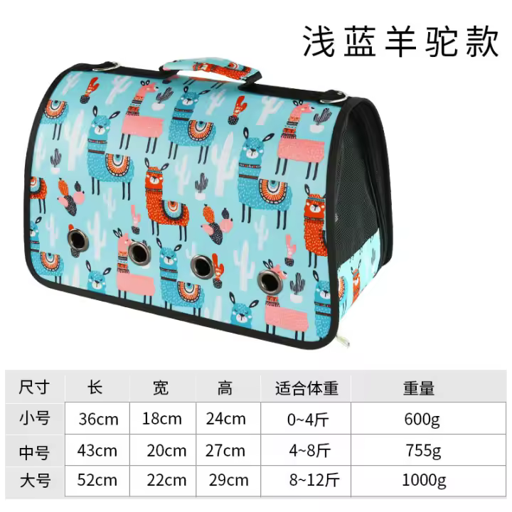 Nueva Bolsa para Mascotas Portátil Transpirable con Ocho Agujeros Bolsa de Hombro para Mascotas y Bolsa Plegable para Gatos por Fabricante - 1