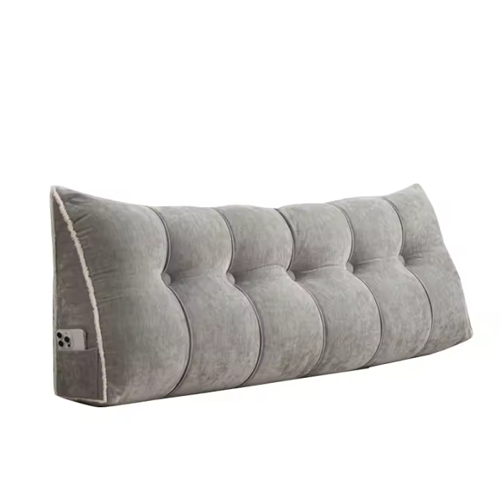 Almohada para cabecera, almohada de cuña Triangular Queen, almohada para cabecera, almohada para cabecera para cama, sofá, diván, almohadas para sentarse - 1
