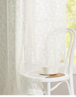 Cortinas de gasa de encaje retro francés,cortinas transparentes que filtran la luz,dormitorio,salón,habitación infantil - details 2