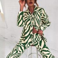 Conjuntos de dos piezas informales para mujer, camisas estampadas a la moda - details 6
