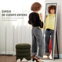 Cuerpo Entero 157x37 cm Espejo de Pie o de Pared con Marco de MDF y Soporte para Salón Dormitorio Roble - details 29