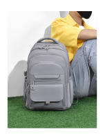 Mochilas versátiles de color sólido de gran capacidad para hombres y mujeres, mochilas casuales y sencillas para parejas - details 8