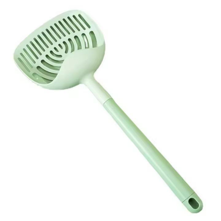 Pala de plástico para arena de gato, pala profunda, diseño de tamiz - 1