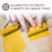 Velas Artísticas de Cera de Abeja Hechas a Mano Materiales Primarios para Iluminación y Decoración - details 3