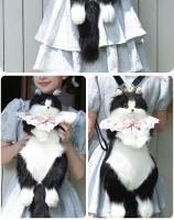 Nueva muñeca de celebridad de Internet Linda muñeca de gato de vaca juguete de peluche simulación de bolsa de gato muñeca - details 11