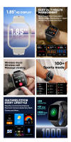 2025 nuevo para reloj inteligente hombres mujeres 1,85 pulgadas HD AMOLED pantalla completa táctil IP68 impermeable Bluetooth llamada SmartWatch - details 1