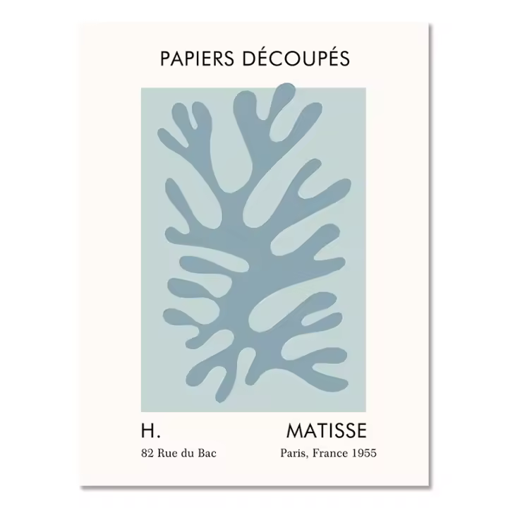 Póster Matisse Boho con Pinturas de Láminas de Flores en Lienzo Arte de Pared Abstracto de Coral Henri para Decoración del Hogar y Sala de Estar - 1