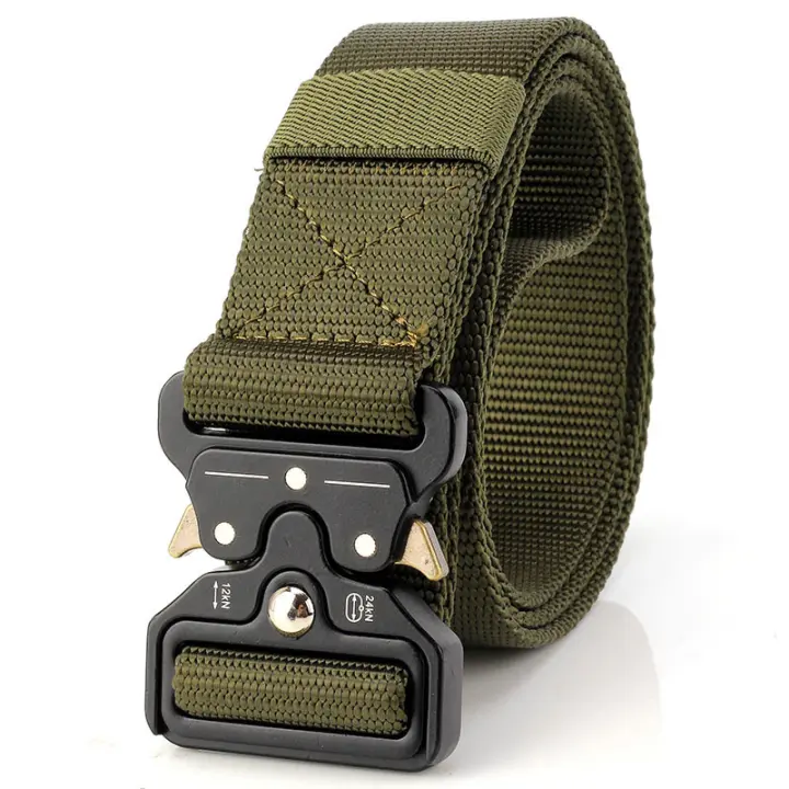 Cinturón de Nailon de Lona para hombre, cinturón táctico multitifción de gran tamaño, 150, 170cm, para Caza al Aire Libre, Combate y supervivencia - 1