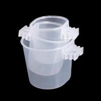 Práctica taza transparente para alimentación de pájaros, cuencos de agua colgantes de plástico para loros, bebedero para pájaros, contenedor de comida para pájaros, jaula para pájaros - details 1