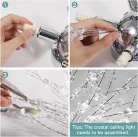Goeco Lámpara de Techo Nórdica Moderna de Vidrio 5 Luces con Bombillas Incandescentes - details 6