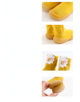 Calcetines de dibujos animados para bebé, zapatos con suela de goma suave, botines de bebé, primeros pasos - details 3
