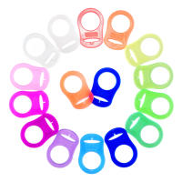 Sutoyuen-Adaptador de silicona para chupete, soporte de anillo transparente de grado alimenticio para maniquí MAM NUK, 100 piezas - details 0