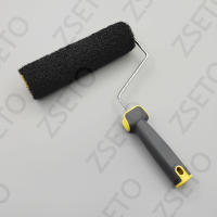 Rodillo para masilla, cepillo de fibra negra, seda, microcemento, lechada espesa, piedra de cueva de arroz, herramienta de recubrimiento artístico de tierra de diatomeas - details 4