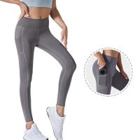 Pantalones de Yoga de cintura alta, mallas elásticas de secado rápido para correr, senderismo, fitness, ocio, Otoño e Invierno - details 4