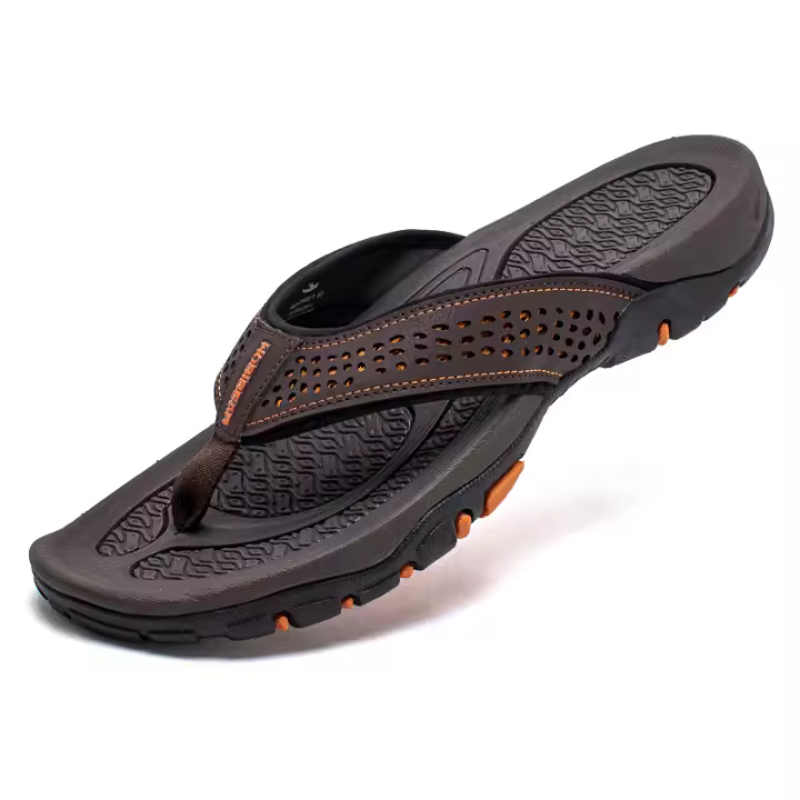 Chanclas de verano para hombre, sandalias de talla grande, zapatos de playa de moda para hombre, chanclas de punta. - 1