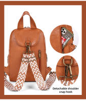 Mochila de PU para mujer, bolso de hombro de corta distancia para ordenador portátil de viaje, mochila de compras para senderismo al aire libre, mochila escolar grande a la moda para adolescentes - details 10