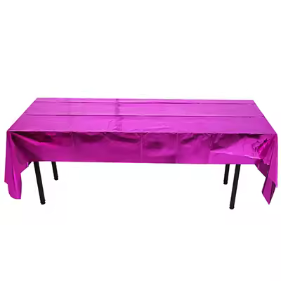 Mantel impermeable de aluminio con purpurina para fiesta, cubierta de mesa Rectangular de oro rosa, mantel de cumpleaños y boda - 1