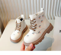 Botas de cuero bordadas para niños y niñas, botines de princesa versátiles, diseño a la moda, otoño - details 9