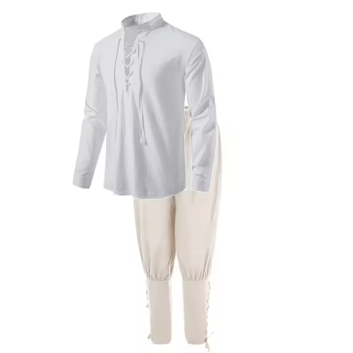 Conjunto Medieval para Caballero, Camisas de Pirata Renacentista - 1