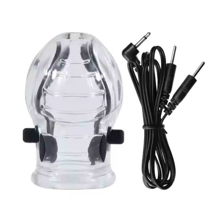 Anillo de Estricto Eléctrico para Hombres 8 Modos de Vibración para Estrechamiento y Fortalecimiento de la Piel Juguetes Sensuales para Parejas - 1