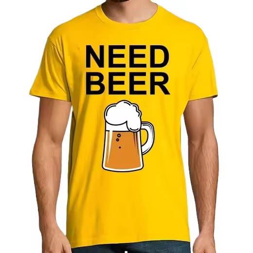 Need Beer Camisetas CERVEZA,Pack Regalo Camiseta Personalizada - 1