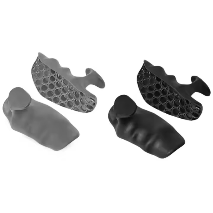Protector de palma ergonómico para Fitness, Protector de palma elástico antideslizante para levantamiento de pesas, silicona en forma de panal, 1 par - 1