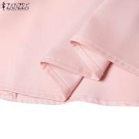 ZANZEA-vestido elegante de playa para mujer, vestido de tirantes finos para mujer, vestidos de fiesta elegantes, vestido veraniego de satén liso 2025 - details 8