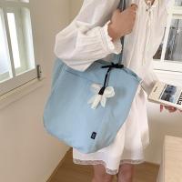 Bolso de hombro de nailon de estilo coreano informal, bolso de mano ligero impermeable, bolso de mano de gran capacidad de Color sólido, bolso de viaje - details 10