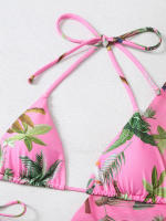 Microbikini de 3 piezas para mujer, traje de baño estampado, conjunto de Bikini Sexy, ropa de playa, Bikini estampado 2024 - details 8