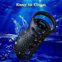 Leten-Anillo de manga vibratoria para hombre, juguete vibrador para estimular el punto G, entrenador de erección, retardante de eyaculación, juguete sexual 18+ - details 5