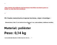 Bolso de mensajero de gran capacidad para estudiantes informales, nuevo bolso de hombro versátil a rayas de color en contraste para mujer, bolso de viaje personalizado tipo dumpling. - details 1