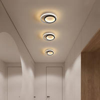 Goeco Lámpara LED Redonda Nórdica de Techo 28W Iluminación Moderna Acrílico Montaje en la Pared - details 9