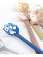 1PC Creative Cute Cat Claw 304 Stainless Steel Spoon Hollow for Ice Cream Coffee Tea Dessert Spoon Kitchen Tableware Accessories - details 7