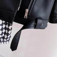 Chaqueta de Cuero PU para Niños Ropa de Exterior Elegante para Primavera Otoño - details 8